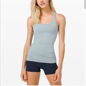 Lululemon ebb to street tank top blue !! Size 6